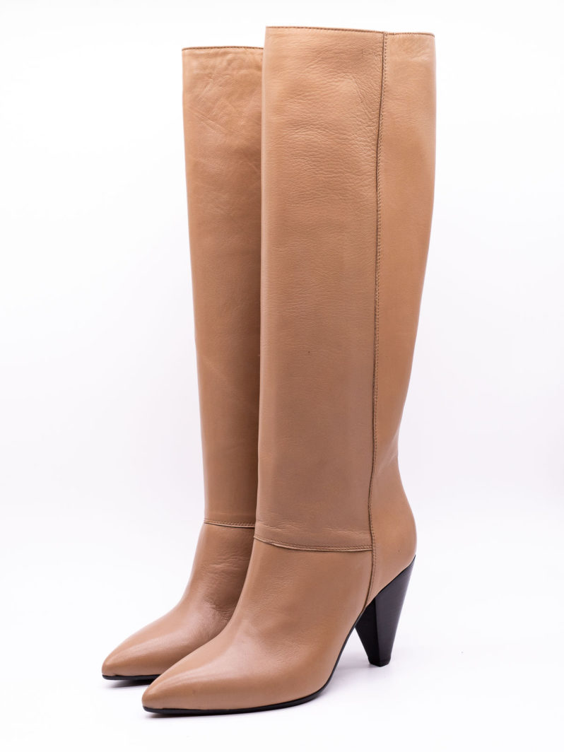 Pigalle Taupe Calf Leather