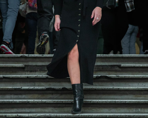 Notredame Black Calf Leather